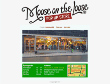 Tablet Screenshot of popupstore.mooseontheloose.no